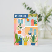 Carte Postale Nous avons déménagé Changement d'adresse Apparteme (Debout devant)