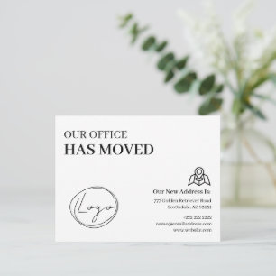 Carte Postale Nous Avons Déménagé Changement d'Adresse de l'Entr