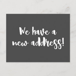 Carte Postale Nous avons déménagé dans une nouvelle maison let