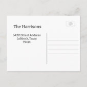 Carte Postale Nous avons déménagé Faire-part, Fairytale House Ca (Dos)