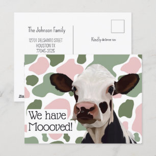 Carte Postale Nous Avons Déménagé Le Plaisir Et La Faire-part Pu