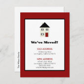 CARTE POSTALE: Nous avons déménagé ! Maison Classi (Devant / Derrière)