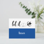 Carte Postale Nous Avons Déménagé | Moderne Laisser 'Bee' Connu (Debout devant)