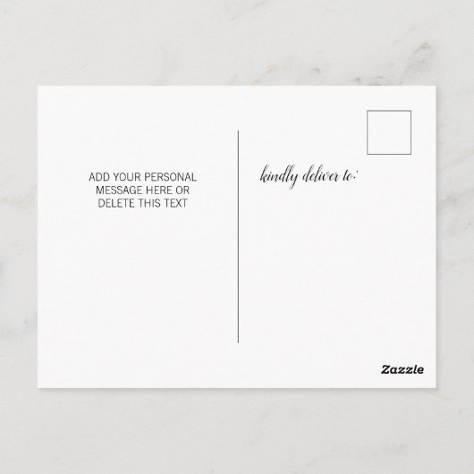 Carte Postale Nous avons déménagé New Home Faire-part (Dos)