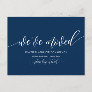 Carte Postale Nous Avons Déménagé, Nouveau Faire-part D'Adresse 