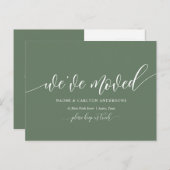 Carte Postale Nous Avons Déménagé, Nouveau Faire-part D'Adresse (Devant / Derrière)