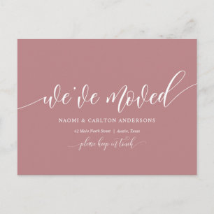 Carte Postale Nous Avons Déménagé, Nouveau Faire-part D'Adresse 