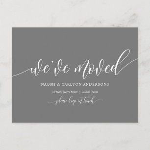 Carte Postale Nous Avons Déménagé, Nouveau Faire-part D'Adresse