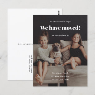 Carte Postale Nous Avons Déménagé Nouveau Faire-part Photo Adres