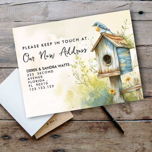 Carte postale « Nous avons déménagé » - Nouvelle a
