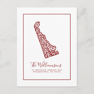 Carte Postale Nous avons déménagé   Nouvelle adresse   Delaware