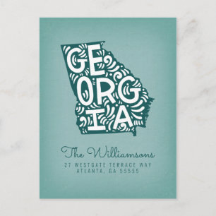 Carte Postale Nous avons déménagé   Nouvelle adresse   Géorgie