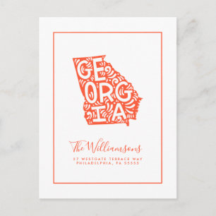 Carte Postale Nous avons déménagé   Nouvelle adresse   Géorgie