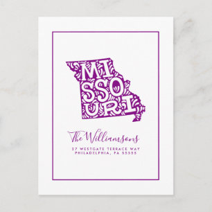 Carte Postale Nous avons déménagé   Nouvelle adresse   Missouri