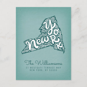 Carte Postale Nous avons déménagé   Nouvelle adresse   New York