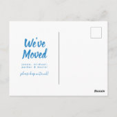 Carte Postale Nous avons déménagé | Nouvelle adresse | Oklahoma (Dos)