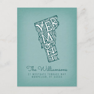 Carte Postale Nous avons déménagé   Nouvelle adresse   Vermont