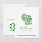 Carte Postale Nous avons déménagé | Nouvelle adresse | Wisconsin (Devant / Derrière)