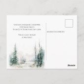 Carte Postale  Nous avons déménagé Nouvelle Maison Paysage Rusti (Dos)