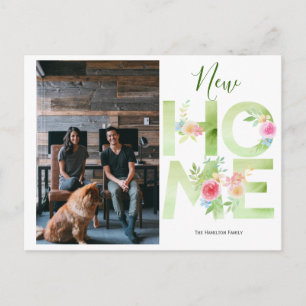 Carte Postale Nous Avons Déménagé Nouvelle Photo Maison Personna