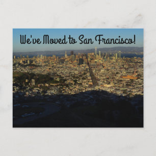 Carte Postale Nous avons déménagé - San Francisco Twin Peaks #2