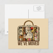 Carte postale Nous avons déménagé une vieille vali (Devant / Derrière)