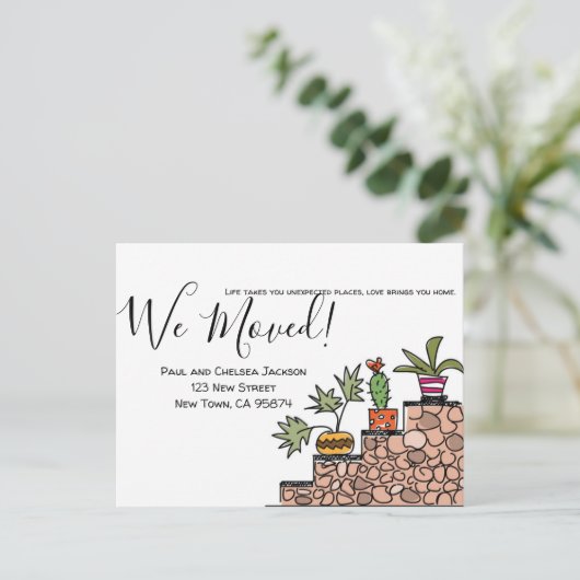 Carte Postale Nous avons déplacé Cactus (Debout devant)