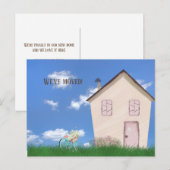 Carte Postale Nous avons déplacé la faire-part (Devant / Derrière)