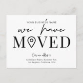 Carte Postale Nous avons déplacé la modification minimale de l'a (Devant)