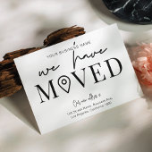 Carte Postale Nous avons déplacé la modification minimale de l'a