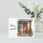 Carte Postale Nous avons déplacé la porte avant (Debout devant)