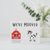 Carte Postale Nous avons déplacé la vache à Barnyard (Debout devant)
