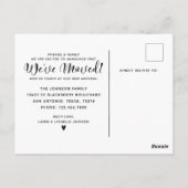 Carte Postale Nous avons déplacé le changement d'adresse Faire-p (Dos)