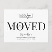 Carte Postale Nous avons déplacé le logo de l'entreprise Changem (Devant)