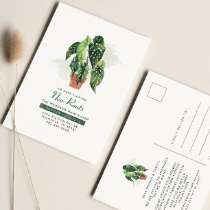 Carte Postale Nous avons déplacé le Plante d'aquarelle en mouvem