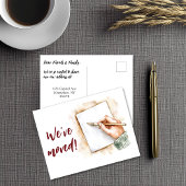 Carte Postale Nous avons déplacé l'écriture manuscrite