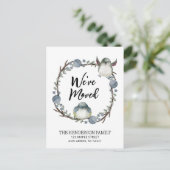 Carte Postale Nous avons déplacé les oiseaux d'aquarelle en mouv (Debout devant)