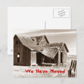 Carte postale Nous Avons Déplacé Ramshackle Shack (Devant / Derrière)