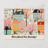 Carte Postale Nous avons déplacé un nouveau Faire-part de déplac (Devant)