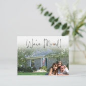 Carte Postale Nous avons déplacé un nouveau Faire-part de déplac (Debout devant)