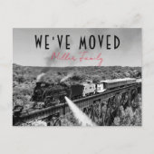 Carte Postale Nous avons déplacé une nouvelle adresse Moving Fai (Devant)