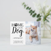 Carte Postale Nous avons déplacé une nouvelle adresse Pet Photo (Debout devant)