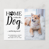 Carte Postale Nous avons déplacé une nouvelle adresse Pet Photo (Devant)