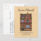 Carte Postale Nous avons déplacé une nouvelle maison Moving Fair (Devant / Derrière)