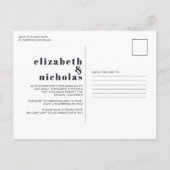 Carte Postale Nous avons dit | Changement de date de l'annonce d (Dos)