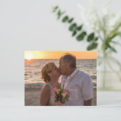 Carte Postale Nous Avons Elopé À Mexico Beach Faire-part De Mari (Debout devant)