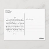 Carte Postale Nous Avons Elopé Élégant Faire-part De Mariage Scr (Dos)