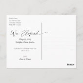 Carte Postale Nous Avons Elopé Mai 2023 Calendrier Mois Pink Hea (Dos)