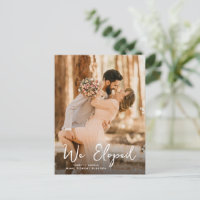 nous avons fui le faire-part mariage romantique