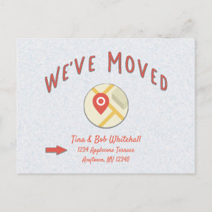 Carte Postale Nous avons modifié l'avis de changement d'adresse